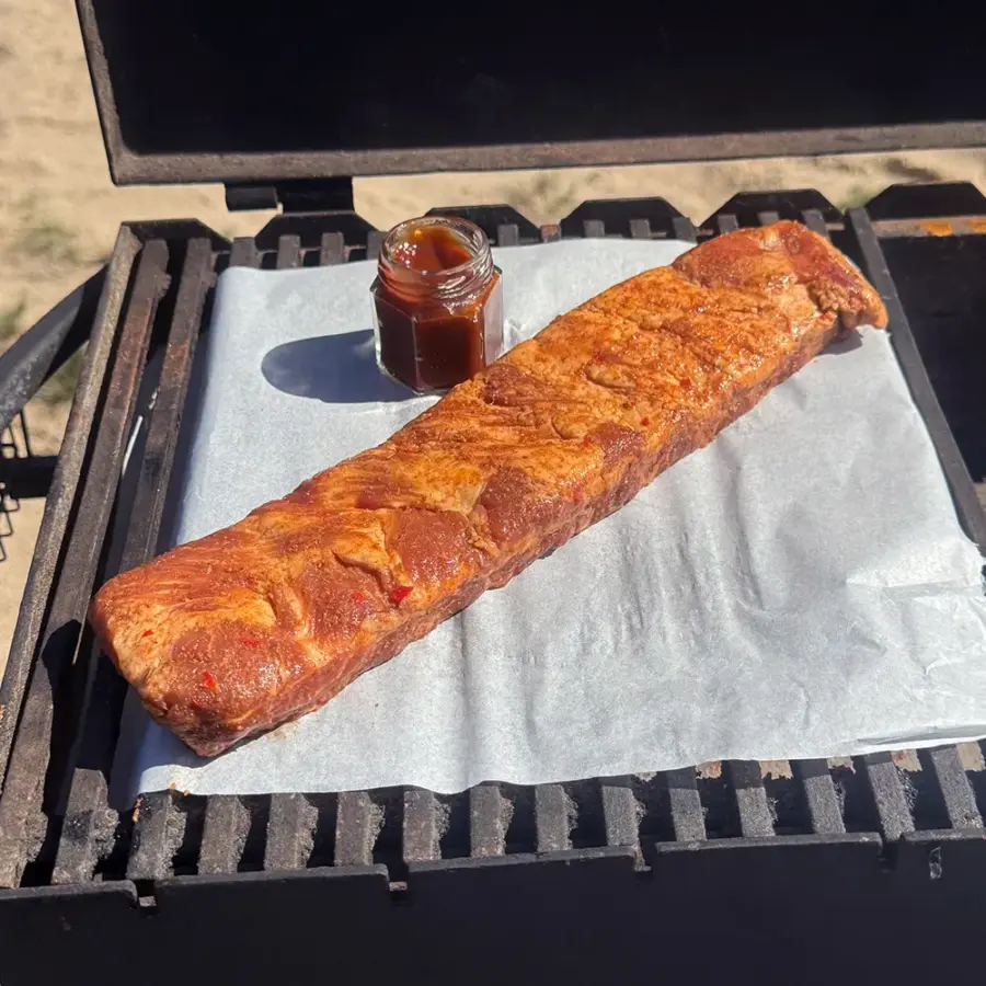 Ребра зі свинини з соусом BBQ